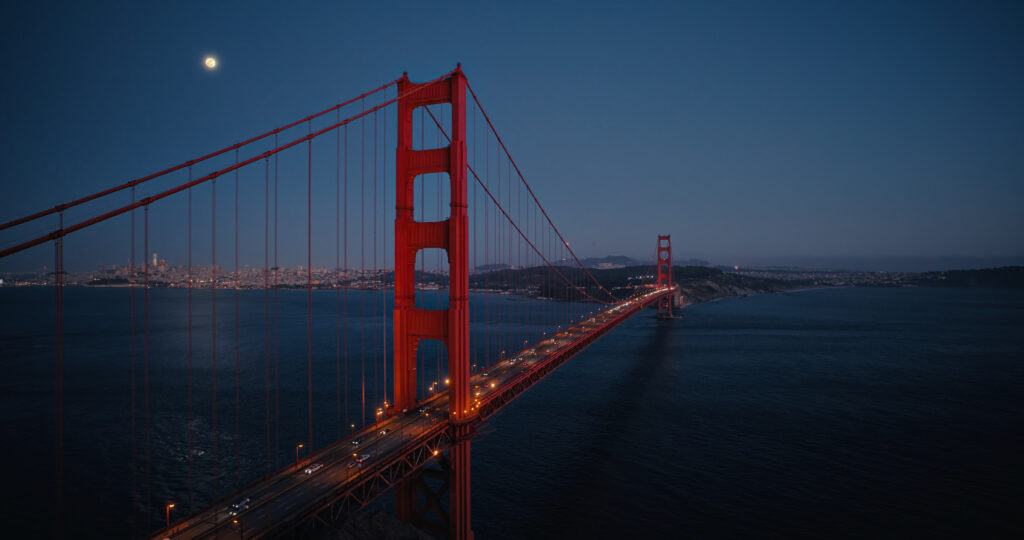 Golden Gate Night Wallpaper